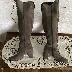 Franco Sarto Suede Over the Knee Boots